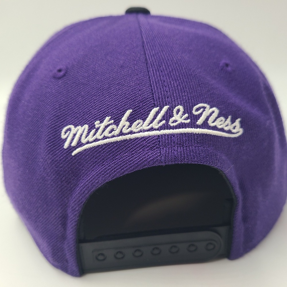 Sacramento Kings Hat Snapback‎ Mitchell & Ness Purple Black NBA Wool Blend Men - Picture 7 of 12